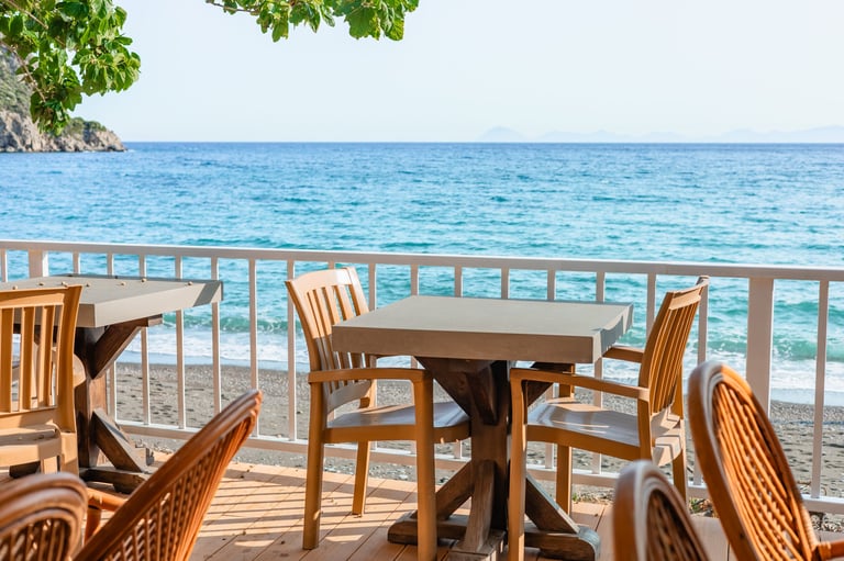 Vista para o mar a partir do terraço